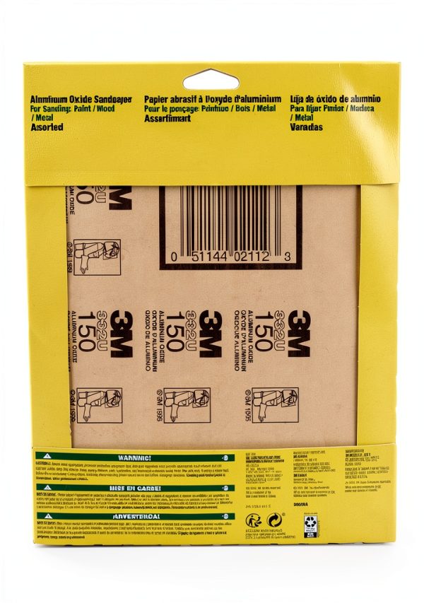 3M Sandpaper Sheets Assorted Grit Aluminum Oxide 9x11-3
