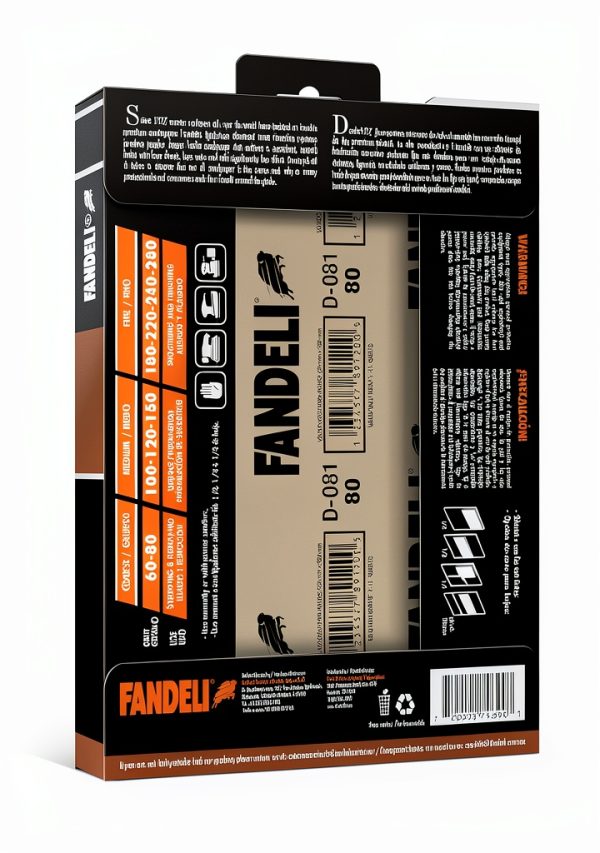 Fandeli 220 Grit Sandpaper Aluminum Oxide 9x11 Sheets-1