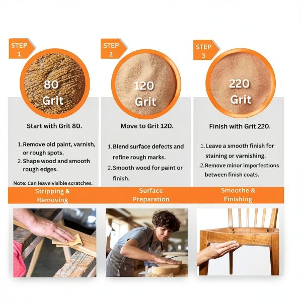 Fandeli Sandpaper Aluminum Oxide Orbital Sander Sheets-3