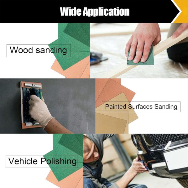 BOSHCRAFT Sandpaper Sheets Aluminum Oxide Assorted Grit-4