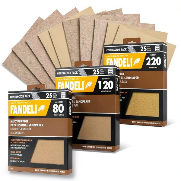 Fandeli Sandpaper Aluminum Oxide Orbital Sander Sheets-0