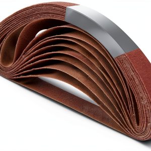 POWERTEC 150 Grit Aluminum Oxide Sanding Belt 20 Pack-0