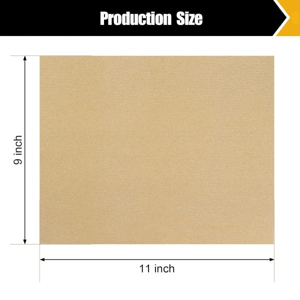 BOSHCRAFT Sandpaper Sheets Aluminum Oxide Assorted Grit-3