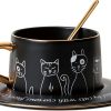 Cat Coffee Cup Set WeyMax Ceramic Cat Design-0