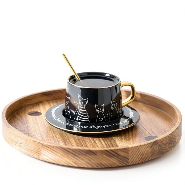 Cat Coffee Cup Set WeyMax Ceramic Cat Design-1