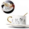Cat Coffee Cup Set WeyMax Ceramic Cat Design-4