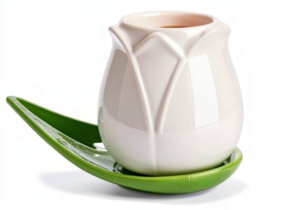 Tulip Ceramic Coffee Set Balvi Hand‑Painted 4‑Piece-5
