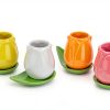 Tulip Ceramic Coffee Set Balvi Hand‑Painted 4‑Piece-0
