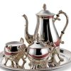 Silver Coffee Serving Tray Godinger Polished Round-0