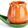 Tulip Ceramic Coffee Set Balvi Hand‑Painted 4‑Piece-6