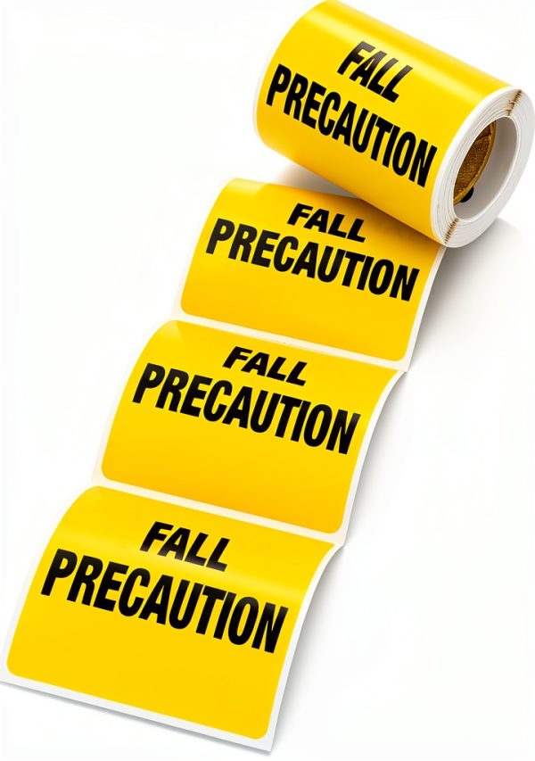 Carstens Medical Stickers Fall Precaution Yellow/Black 2.5x2.5 100pcs-0