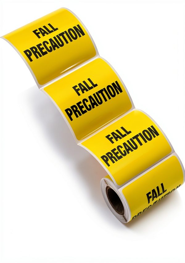 Carstens Medical Stickers Fall Precaution Yellow/Black 2.5x2.5 100pcs-2