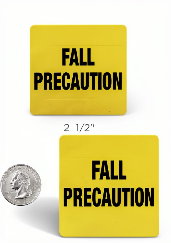 Carstens Medical Stickers Fall Precaution Yellow/Black 2.5x2.5 100pcs-4