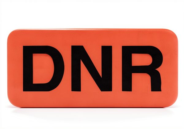 Carstens Medical Stickers DNR Labels Red/Black 1.5" x 0.75" 100 Count-1