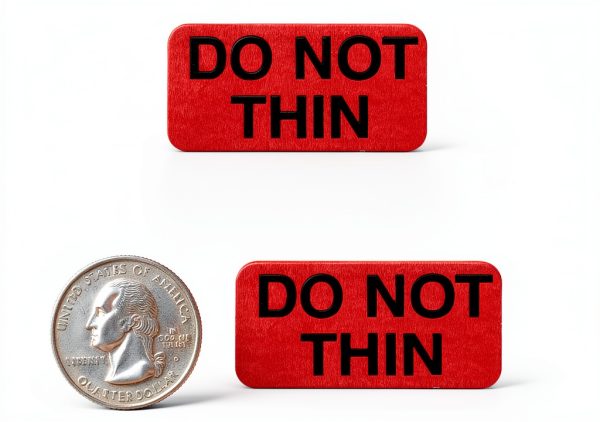 Carstens Medical Stickers – Do Not Thin Alert and Instruction Labels for Medical Charts, Red and Black, Roll of 100 Patient Chart Labels, W1.5" x H.75"-4