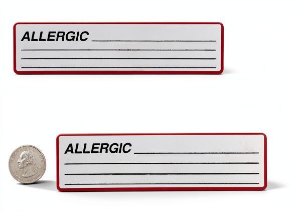 Carstens Medical Stickers Allergy Alert Labels Red White Black 200pcs-4