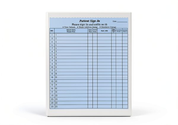 Patient Sign In Sheets 8.5x11 Moinchore HIPAA 25‑Sheet Label Set-2