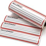 Carstens Medical Stickers Allergy Alert Labels Red White Black 200pcs-0