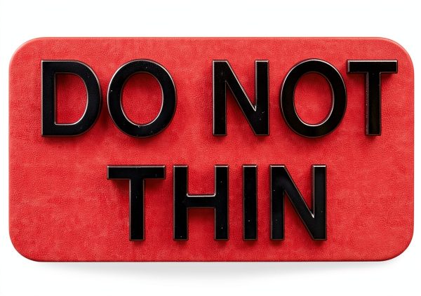 Carstens Medical Stickers – Do Not Thin Alert and Instruction Labels for Medical Charts, Red and Black, Roll of 100 Patient Chart Labels, W1.5" x H.75"-1