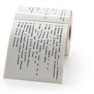 Veterinary Labels Checklist 250 4x3.25in Strong Adhesive LabelValue-0