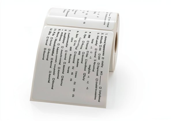 Veterinary Labels Checklist 250 4x3.25in Strong Adhesive LabelValue-0