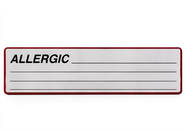 Carstens Medical Stickers Allergy Alert Labels Red White Black 200pcs-1