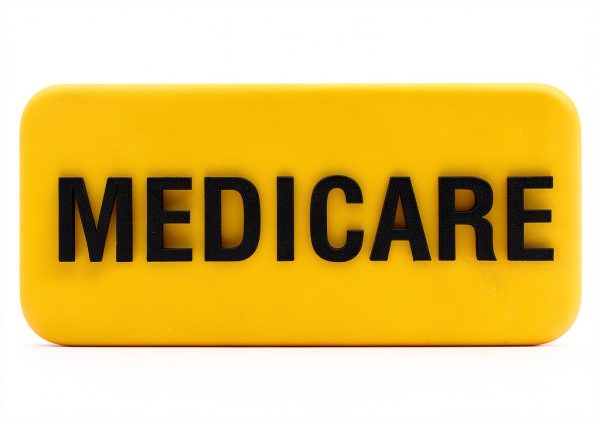 Carstens Medicare Alert Stickers Yellow Black 1.5x0.75 Roll of 100-1