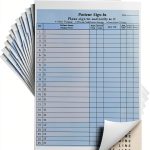 Patient Sign In Sheets 8.5x11 Moinchore HIPAA 25‑Sheet Label Set-0