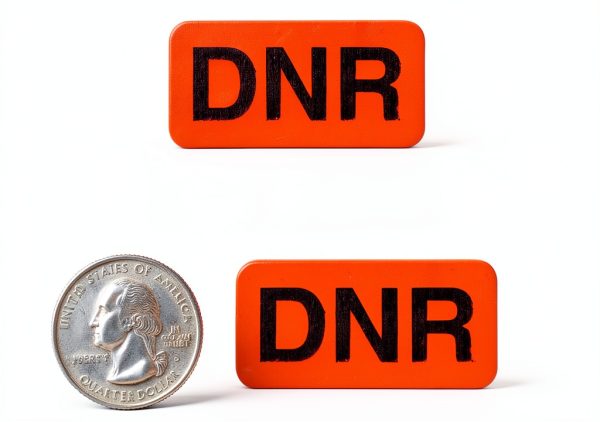 Carstens Medical Stickers DNR Labels Red/Black 1.5" x 0.75" 100 Count-4